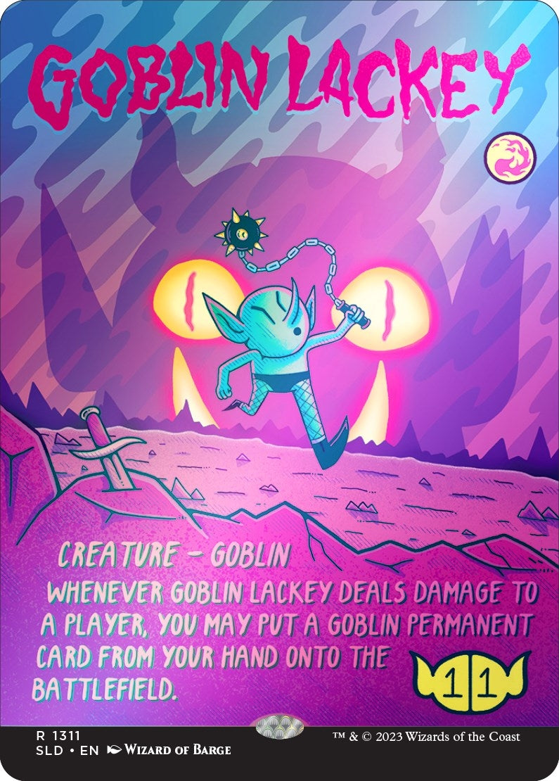 Image for Goblin Lackey (1311) (Rainbow Foil) (1311) (Secret Lair Drop Series) - Magic: The Gathering