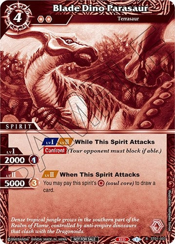 Image for Blade Dino Parasaur (Event Pack Vol. 2) (ST01-007) (Launch & Event Promos) - Battle Spirits Saga