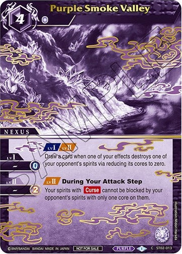 Image for Purple Smoke Valley (Finalist Card Set Vol. 2) (ST02-013) (Launch & Event Promos) - Battle Spirits Saga