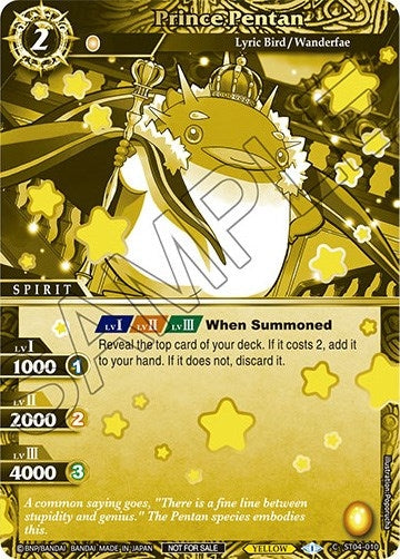 Image for Prince Pentan (Finalist Card Set Vol. 2) (ST04-010) (Launch & Event Promos) - Battle Spirits Saga