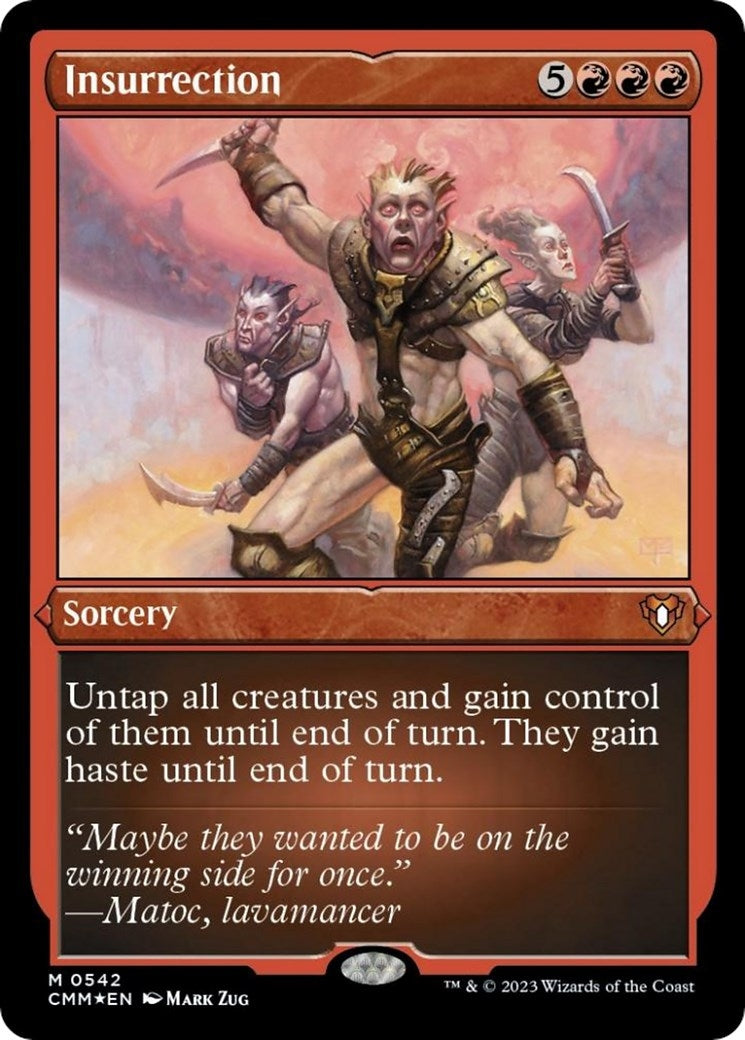 Image for Insurrection (Foil Etched) (542) (Commander Masters) - Magic: The Gathering