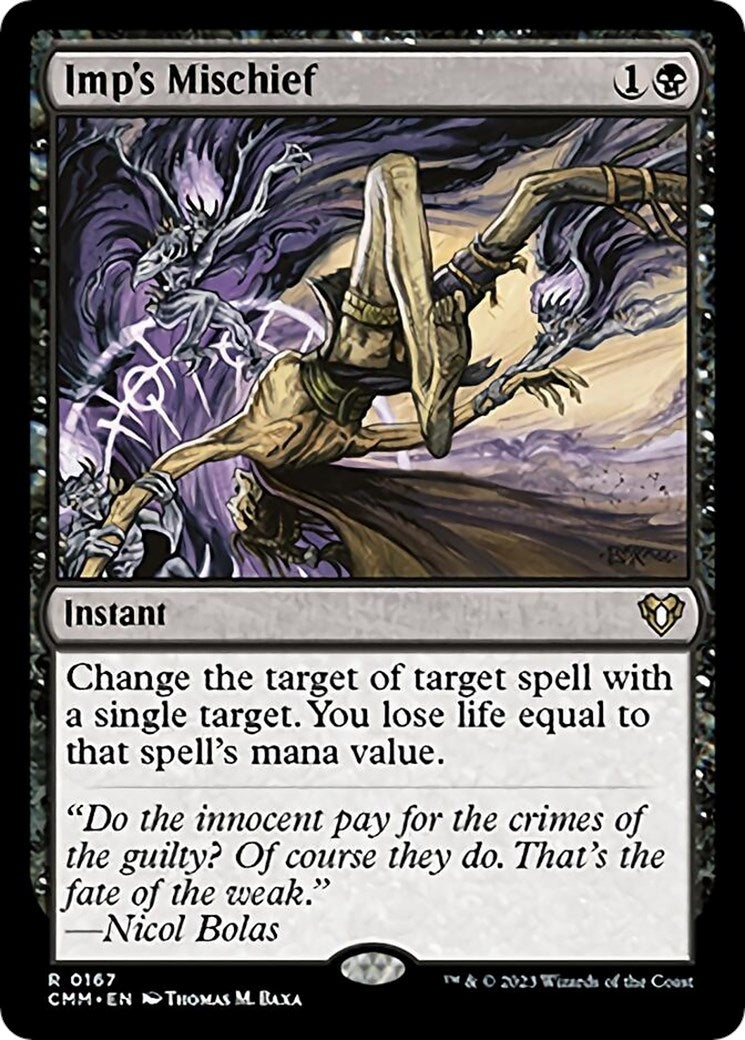 Image for Imp's Mischief (167) (Commander Masters) - Magic: The Gathering