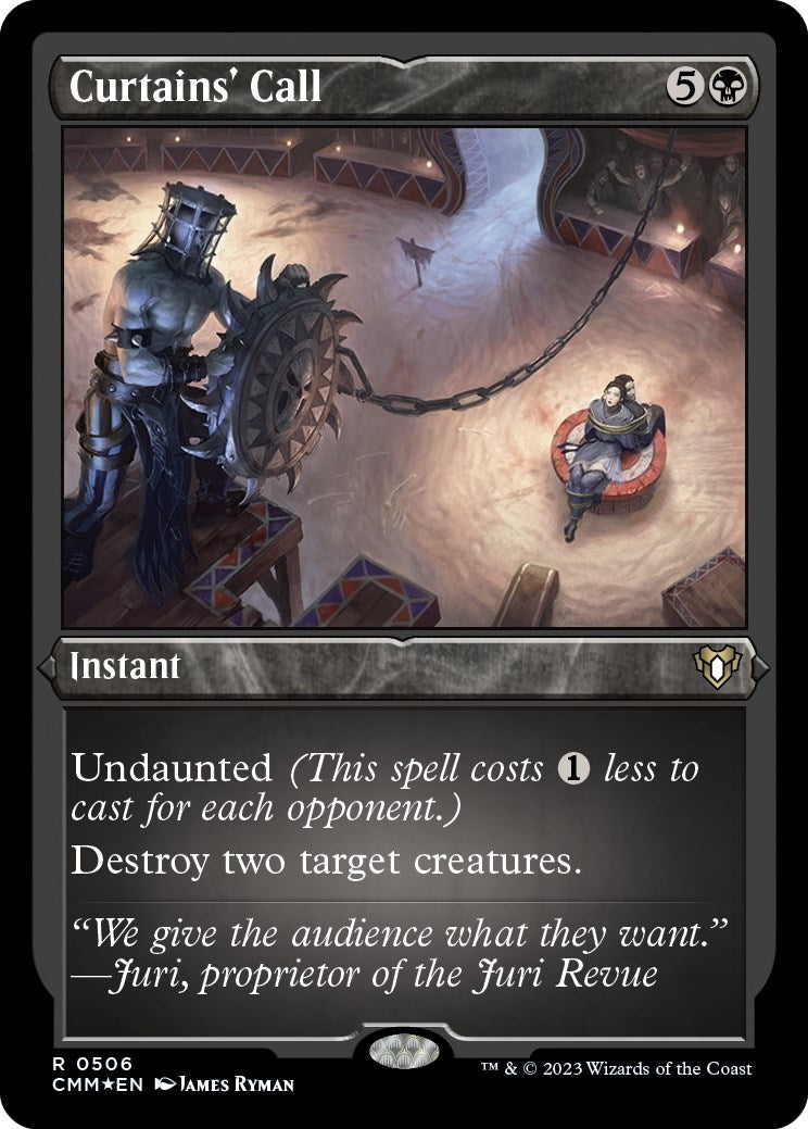 Image for Curtains' Call (Foil Etched) (506) (Commander Masters) - Magic: The Gathering