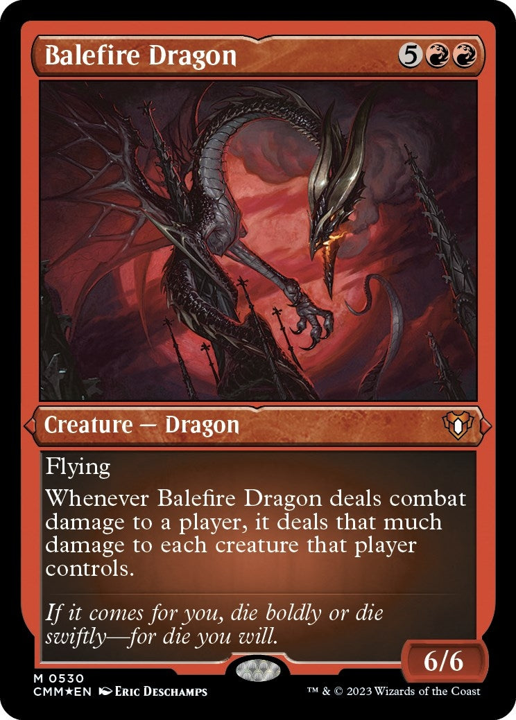 Image for Balefire Dragon (Foil Etched) (530) (Commander Masters) - Magic: The Gathering
