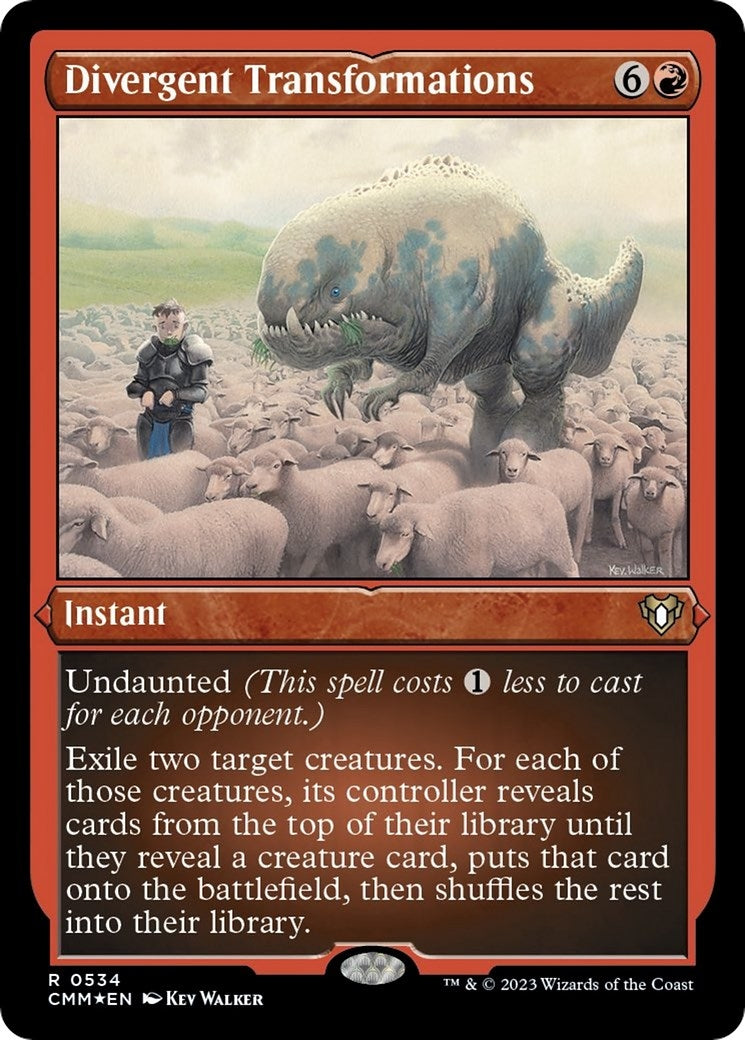 Image for Divergent Transformations (Foil Etched) (534) (Commander Masters) - Magic: The Gathering