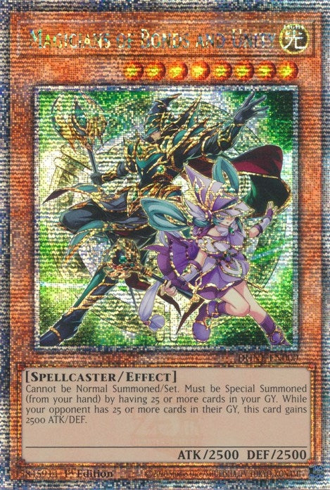 Image for Magicians of Bonds and Unity (Quarter Century Secret Rare) (DUNE-EN000) (DUNE) - YuGiOh