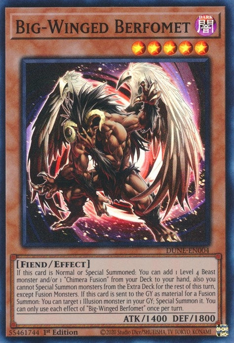 Image for Big-Winged Berfomet (DUNE-EN004) (DUNE) - YuGiOh