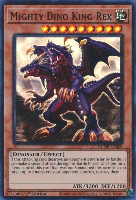 Image for Mighty Dino King Rex (DUNE-EN008) (DUNE) - YuGiOh