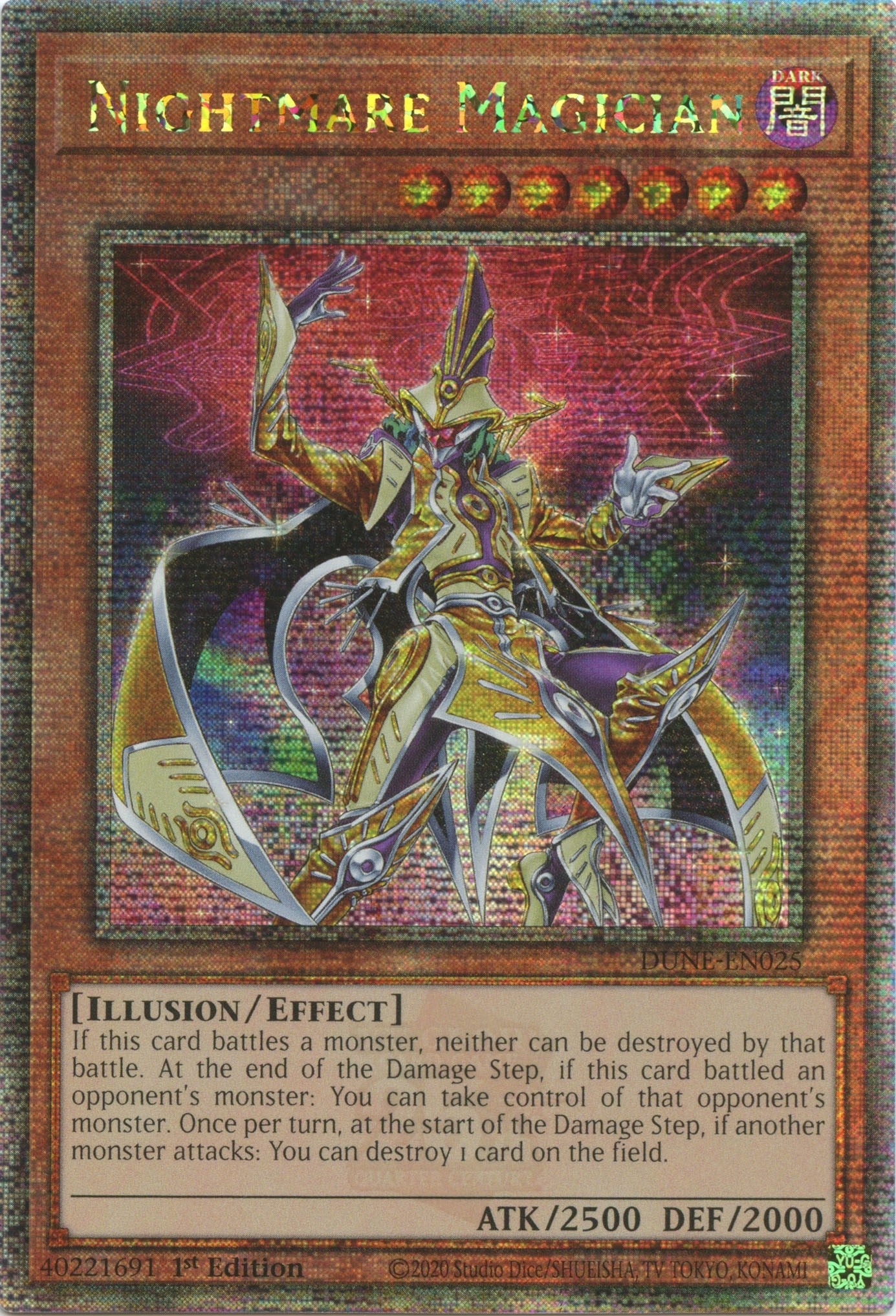 Image for Nightmare Magician (Quarter Century Secret Rare) (DUNE-EN025) (DUNE) - YuGiOh