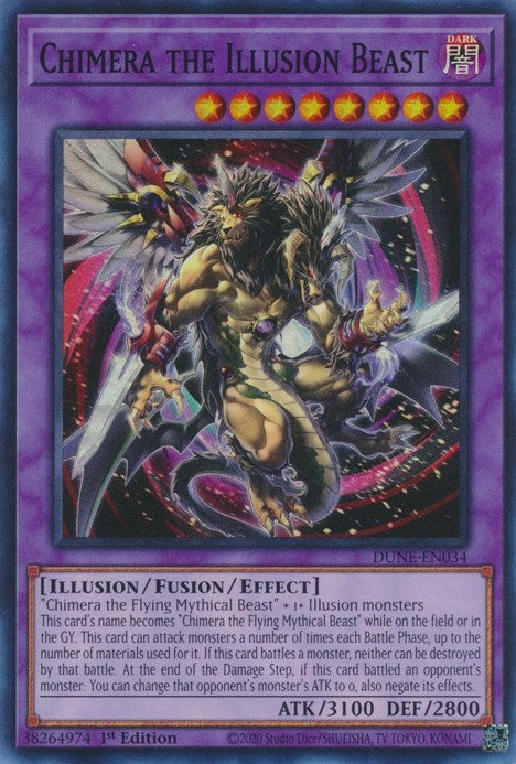 Image for Chimera the Illusion Beast (DUNE-EN034) (DUNE) - YuGiOh