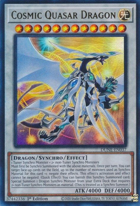 Image for Cosmic Quasar Dragon (DUNE-EN037) (DUNE) - YuGiOh