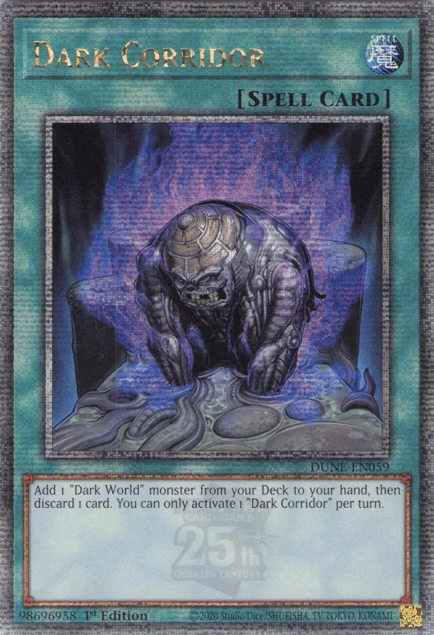 Image for Dark Corridor (Quarter Century Secret Rare) (DUNE-EN059) (DUNE) - YuGiOh
