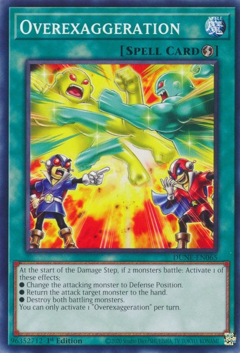 Image for Overexaggeration (DUNE-EN065) (DUNE) - YuGiOh