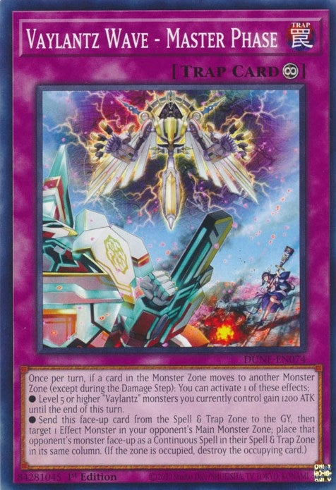 Image for Vaylantz Wave - Master Phase (DUNE-EN074) (DUNE) - YuGiOh