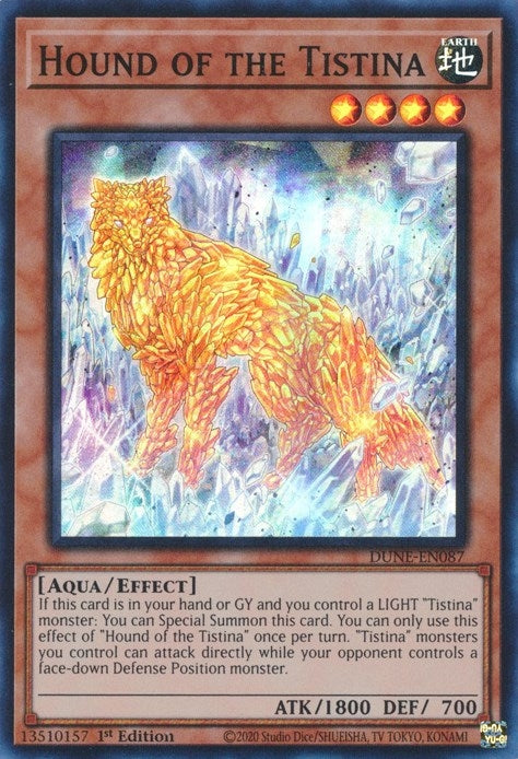 Image for Hound of the Tistina (DUNE-EN087) (DUNE) - YuGiOh
