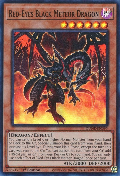 Image for Red-Eyes Black Meteor Dragon (DUNE-EN095) (DUNE) - YuGiOh