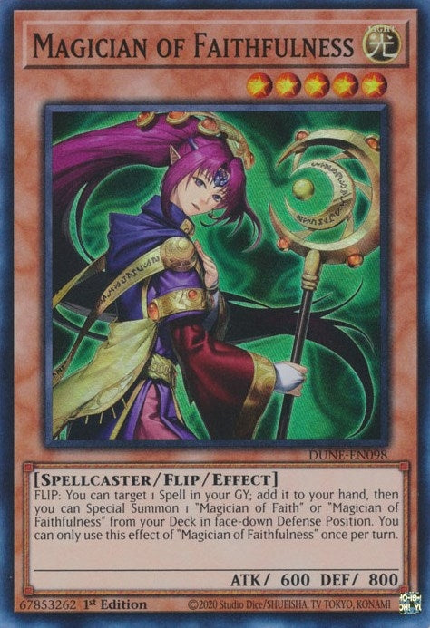 Image for Magician of Faithfulness (DUNE-EN098) (DUNE) - YuGiOh