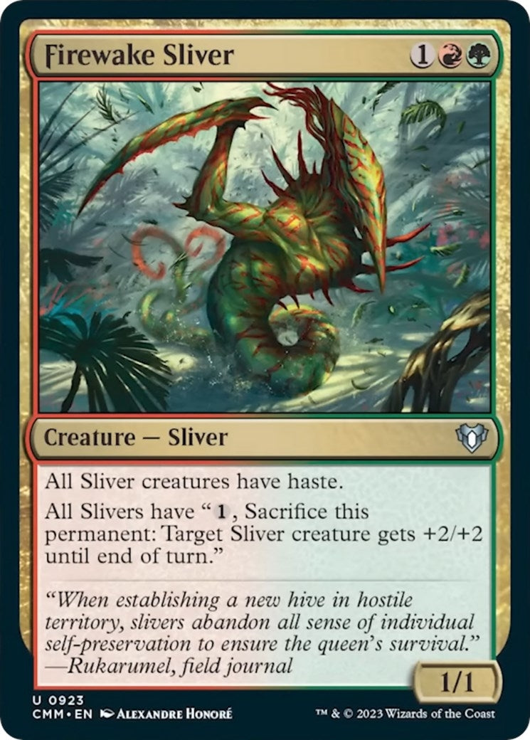 Image for Firewake Sliver (923) (Commander Masters) - Magic: The Gathering
