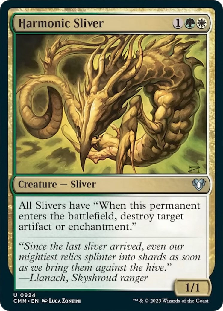 Image for Harmonic Sliver (924) (Commander Masters) - Magic: The Gathering