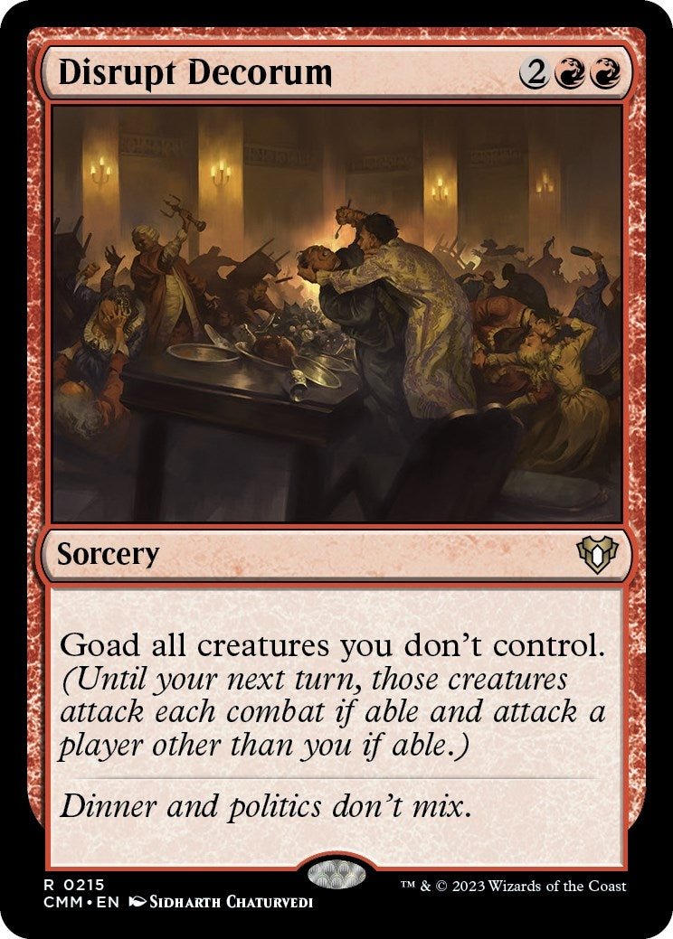 Image for Disrupt Decorum (215) (Commander Masters) - Magic: The Gathering