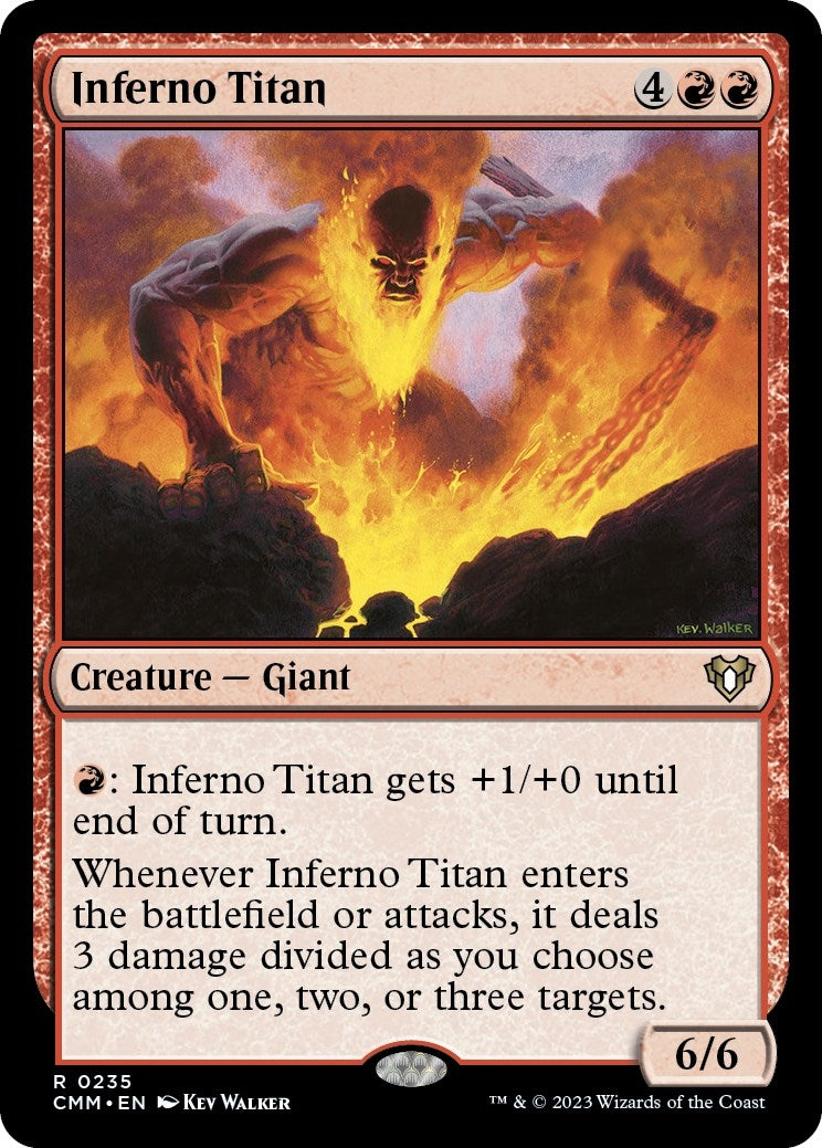 Image for Inferno Titan (235) (Commander Masters) - Magic: The Gathering