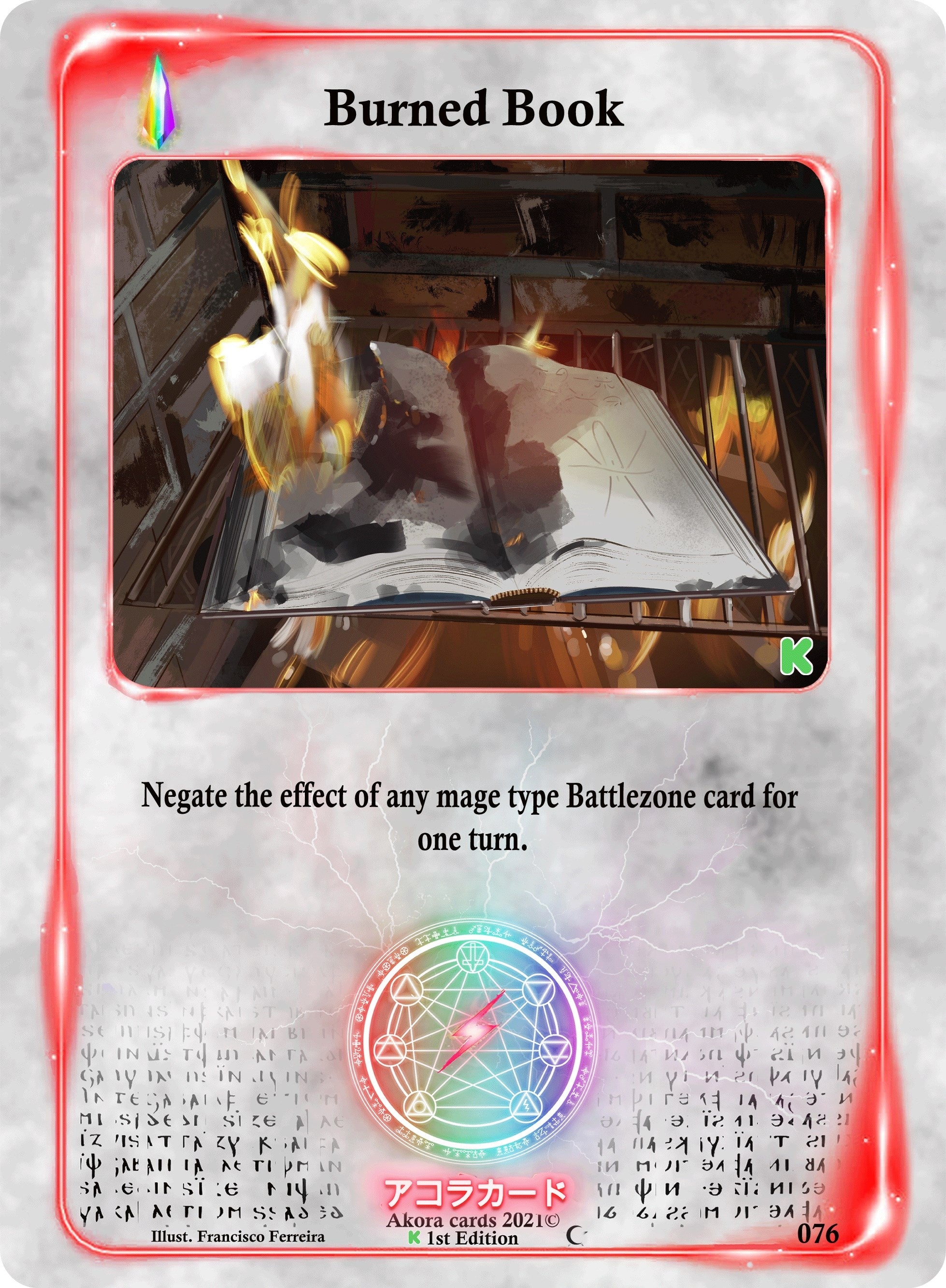 Image for Burned Book (076) (Spellbound Wings [Kickstarter Edition]) - Akora TCG