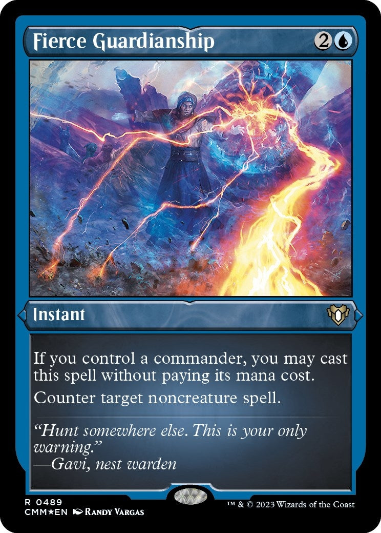 Image for Fierce Guardianship (Foil Etched) (489) (Commander Masters) - Magic: The Gathering