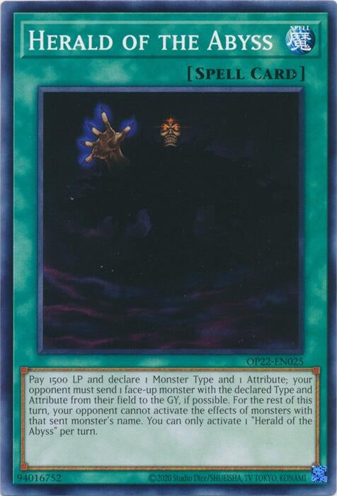 Image for Herald of the Abyss (OP22-EN025) (OP22) - YuGiOh