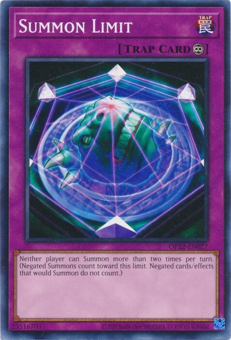Image for Summon Limit (OP22-EN027) (OP22) - YuGiOh