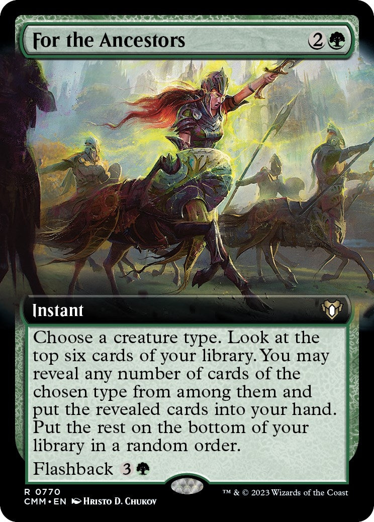 Image for For the Ancestors (Extended Art) (770) (Commander Masters) - Magic: The Gathering
