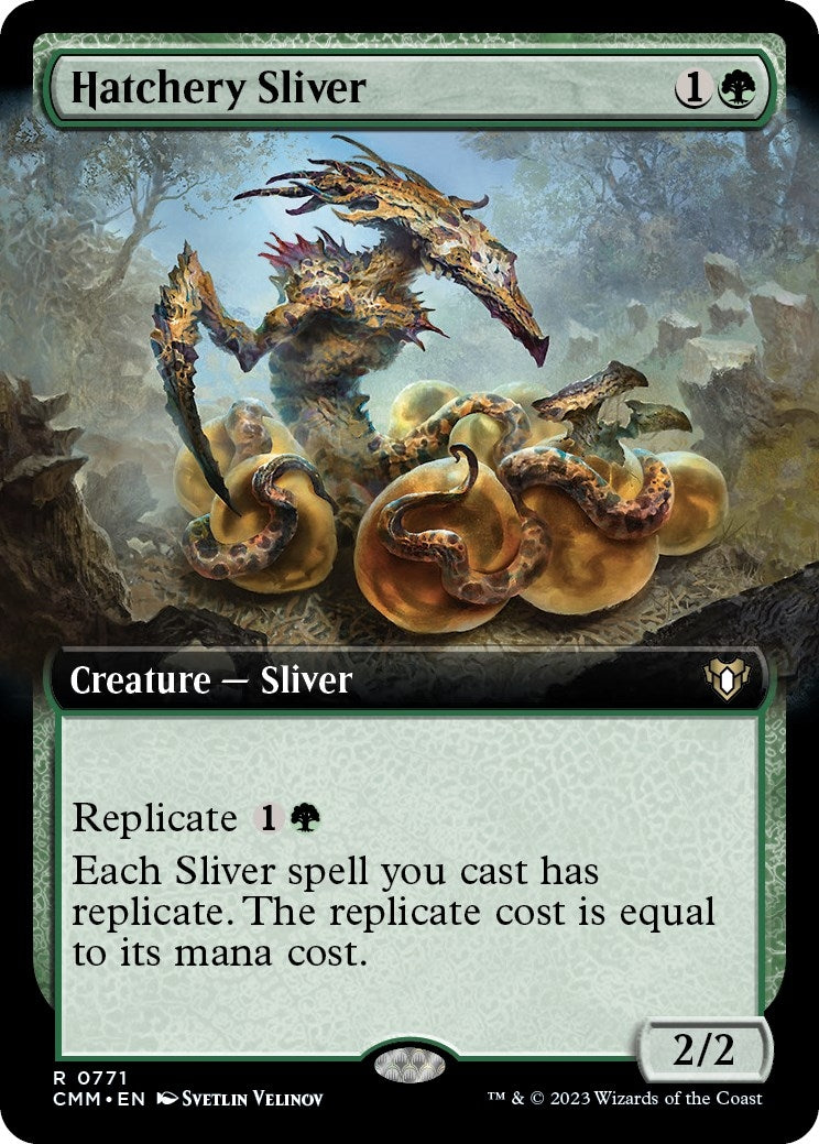 Image for Hatchery Sliver (Extended Art) (771) (Commander Masters) - Magic: The Gathering