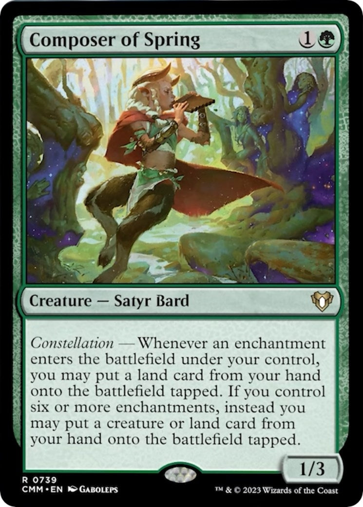 Image for Composer of Spring (739) (Commander Masters) - Magic: The Gathering