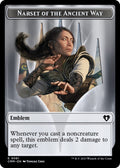 Image for Emblem - Narset of the Ancient Way // Wizard Double-Sided Token (81 // 71) (Commander Masters) - Magic: The Gathering