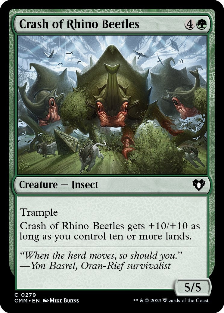 Image for Crash of Rhino Beetles (279) (Commander Masters) - Magic: The Gathering