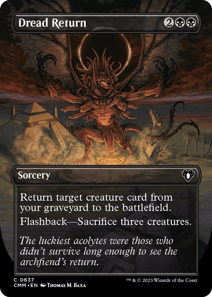 Image for Dread Return (Borderless) (637) (Commander Masters) - Magic: The Gathering