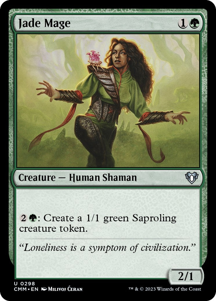 Image for Jade Mage (298) (Commander Masters) - Magic: The Gathering