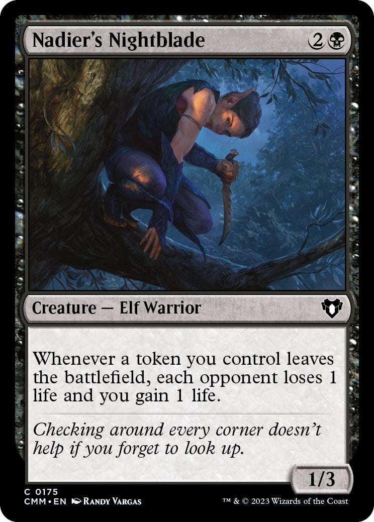 Image for Nadier's Nightblade (175) (Commander Masters) - Magic: The Gathering