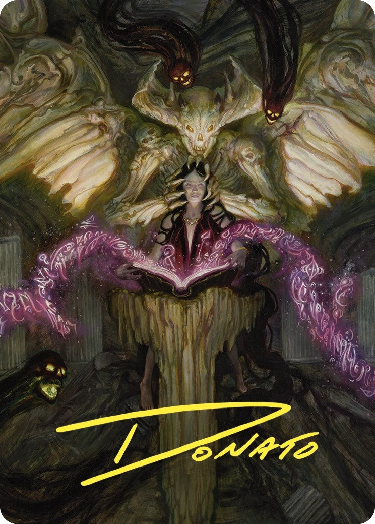 Image for Demonic Tutor Art Card (Gold-Stamped Signature) (64) (Commander Masters) - Magic: The Gathering