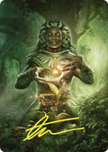 Image for Elvish Mystic Art Card (Gold-Stamped Signature) (41) (Commander Masters) - Magic: The Gathering
