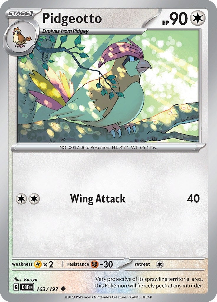 Image for Pidgeotto (163/197) (OBF) - Pokemon