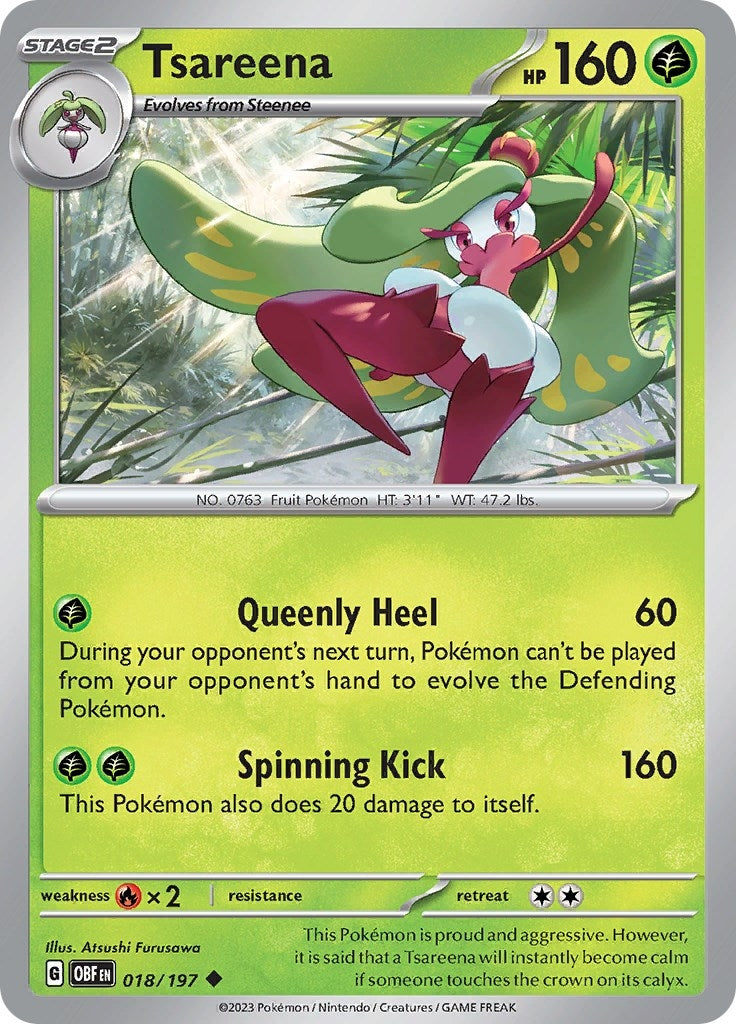 Image for Tsareena (018/197) (OBF) - Pokemon