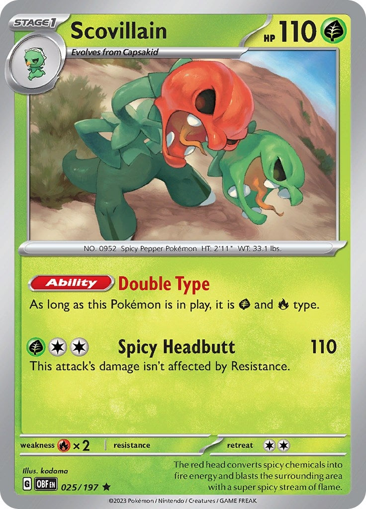 Image for Scovillain (025/197) (OBF) - Pokemon