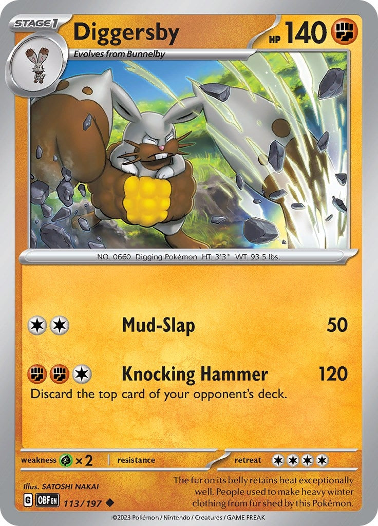 Image for Diggersby (113/197) (OBF) - Pokemon