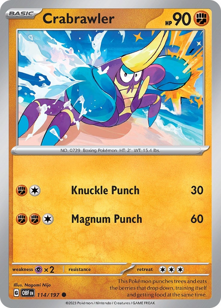 Image for Crabrawler (114/197) (OBF) - Pokemon