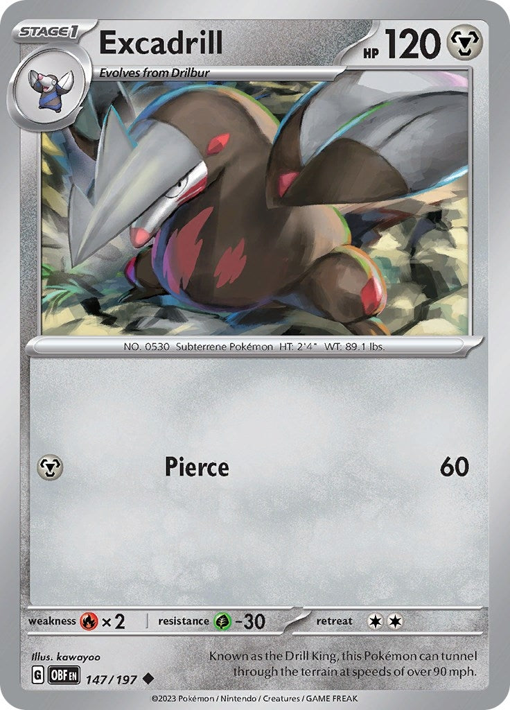 Image for Excadrill (147/197) (OBF) - Pokemon