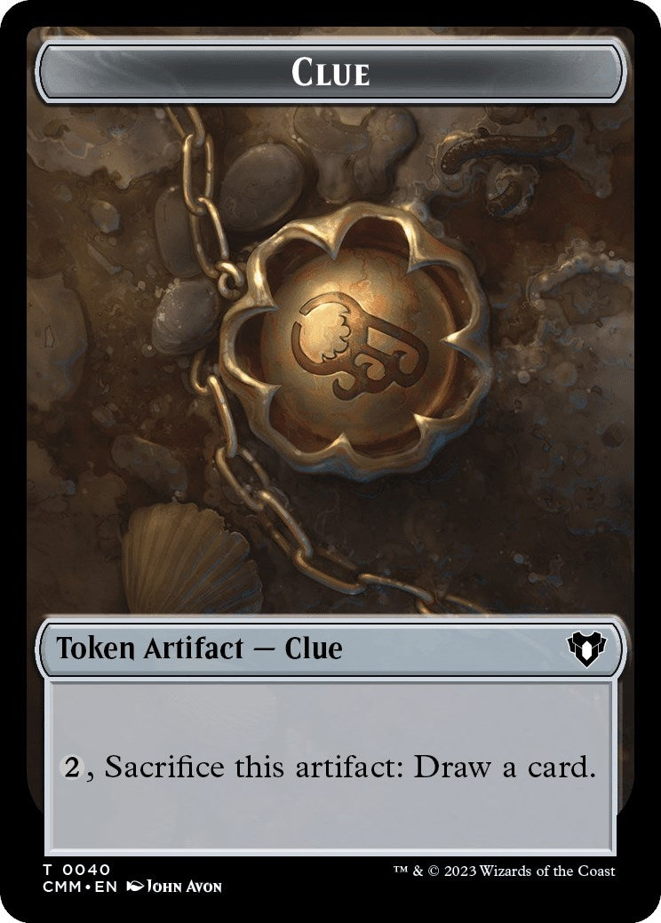 Image for Clue // Satyr Double-Sided Token (40 // 29) (Commander Masters) - Magic: The Gathering