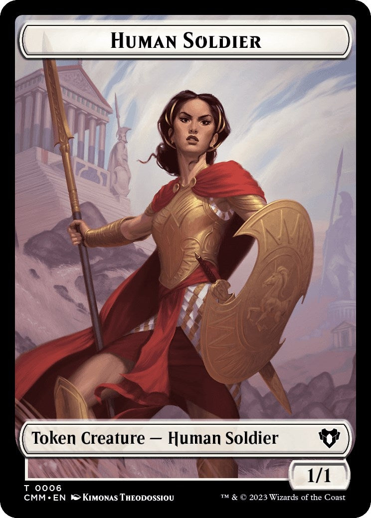 Image for Human Soldier // Cat (0005) Double-Sided Token (6 // 5) (Commander Masters) - Magic: The Gathering