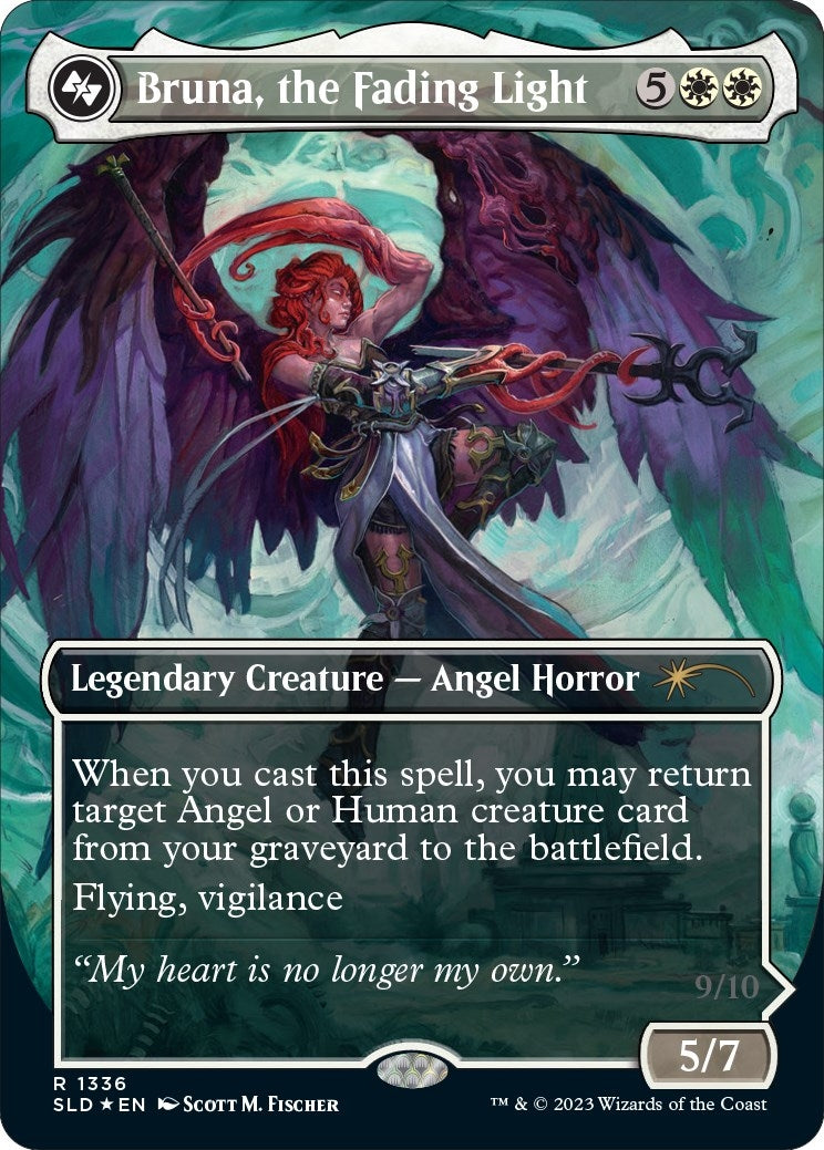 Image for Bruna, the Fading Light (Display Commander) - Thick Stock (1388) (Secret Lair Drop Series) - Magic: The Gathering