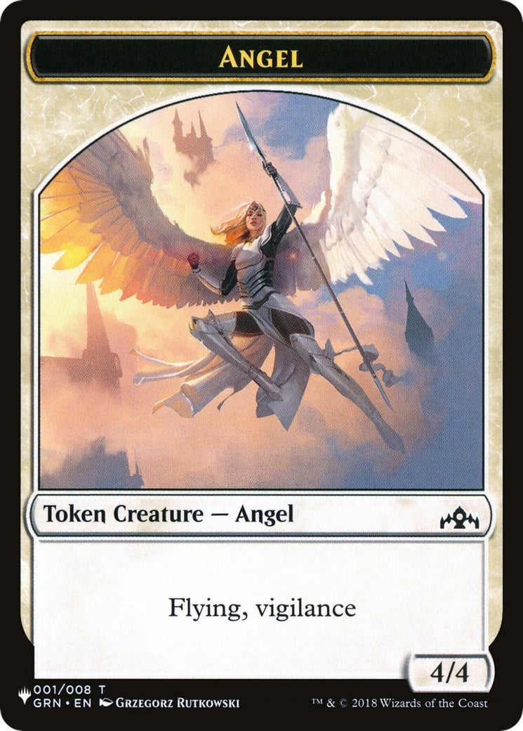 Image for Angel // Warrior Double-Sided Token (1 // 17) (The List Reprints) - Magic: The Gathering