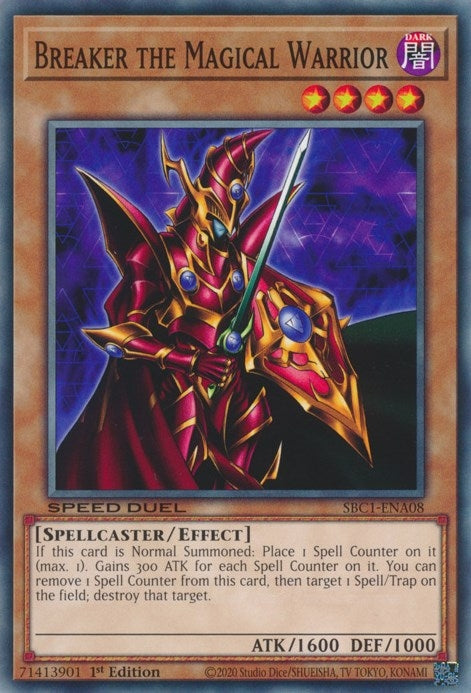Image for Breaker the Magical Warrior (SBC1-ENA08) (SBC1) - YuGiOh